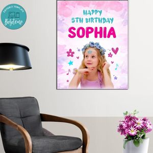 Nastya Birthday Poster Digital File Printable Instant Download