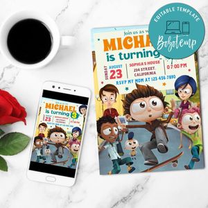 Angelo Rules Mobile Invite Customizable Template Instant Download