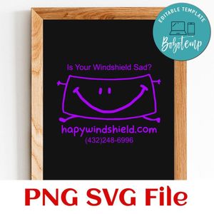 Hapywindshield Customer request PNG file template