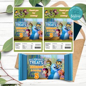 Beat bugs Rice Krispies Treats Template Printable Instant Download