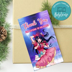 Oshi No Ko Thank You Tag Customizable Template To Print At Home Instant Download