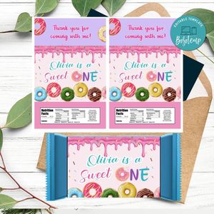 Sweet Doughnut Rice Krispies Treats Printable Instant Download
