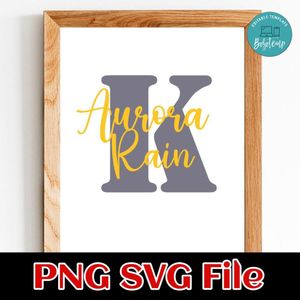 Aurora Rain Name Customer Request PNG file template