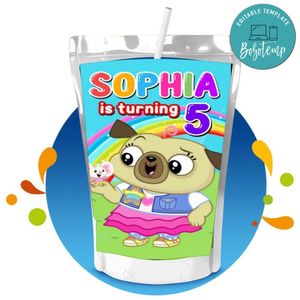 Chip and potato Capri Sun Birthday Labels Digital File Printable Instant Download