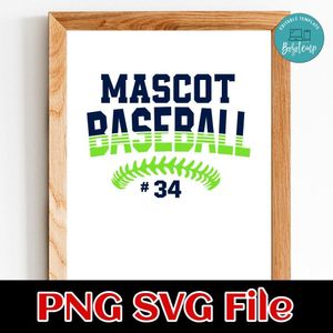 Baseball Team 4 customizable shirt design template