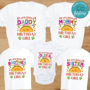 Taco Family Birthday Party T-Shirt