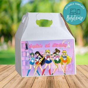 Sailor Moon Gable Box Digital File Printable Instant Download