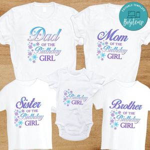 A Frozen Winter Wonderland Family Birthday PNG file template