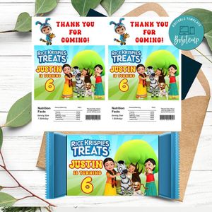 Infobells Rice Krispies Treats Template Printable Instant Download