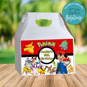 Pokemon Gable Box Digital File Printable Instant Download