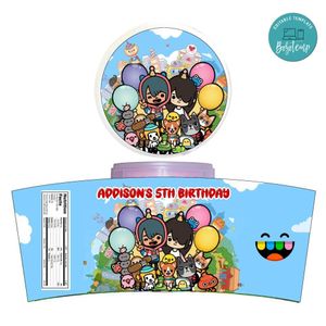 Toca Boca Cotton Candy Label Template To Print At Home Instant Download