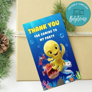 Deep Movie Thank You Tag Customizable Template To Print At Home Instant Download