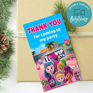 I Love Vip Pets Thank You Tag Customizable Template To Print At Home Instant Download