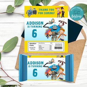 Apro Candy bar Label Customizable Template Instant Download