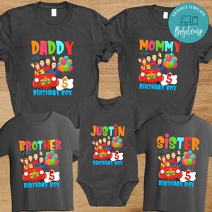 Wiggles Birthday Family Trip Vacation PNG file template