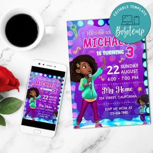 Karma's World Season 2 Mobile Invite Customizable Template Instant Download