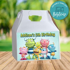 Henry Hugglemonster Gable Box Digital File Printable Instant Download