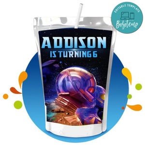 Ant man Capri Sun Birthday Labels Digital File Printable Instant Download