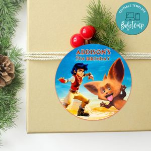 Zak & Wowo Circle Sticker Template Customizable To Print At Home Instant Download