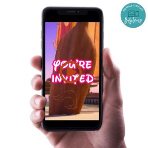 Moana 2 Birthday Video Invitation Digital Template Customizable Instant Download