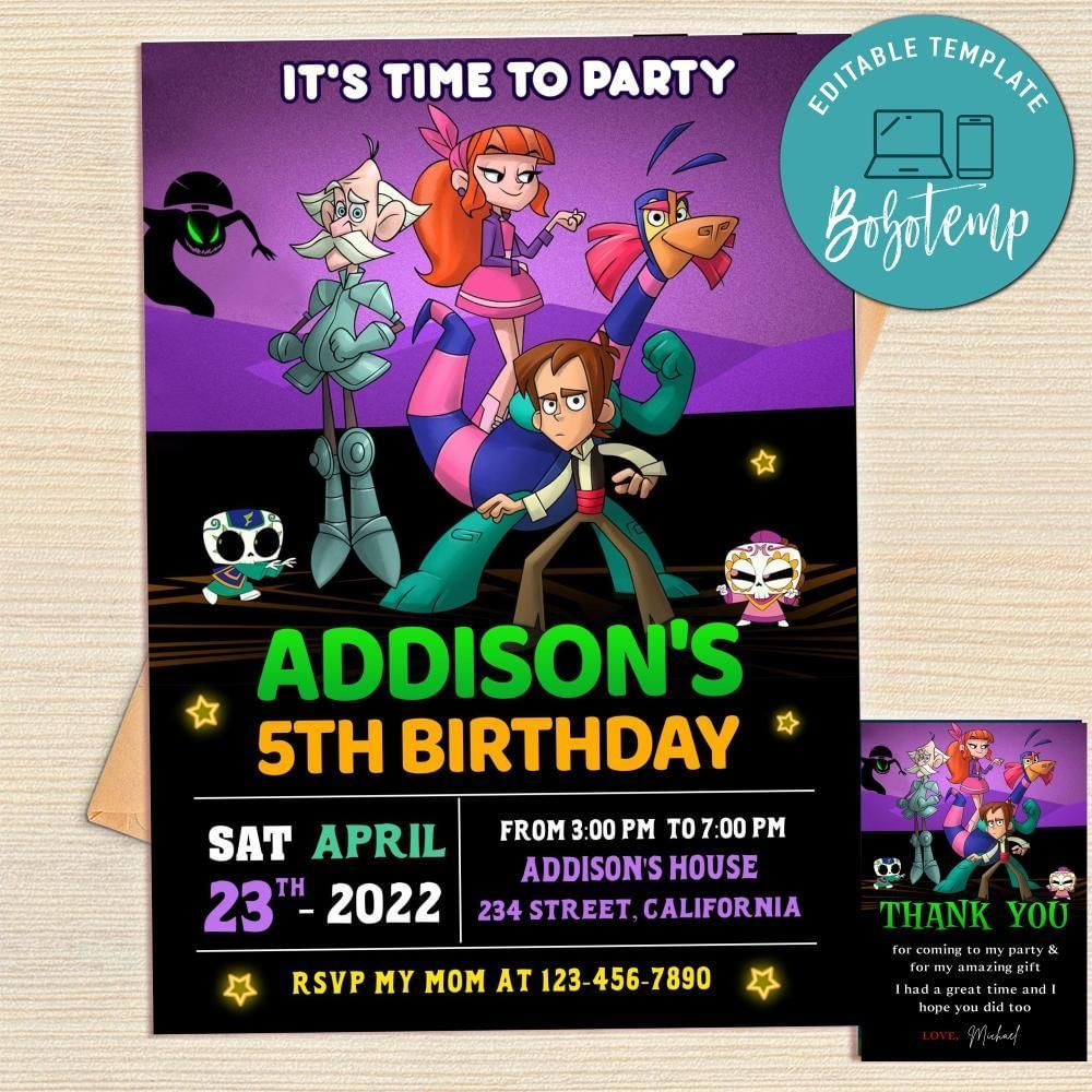 Legend Quest Invitation Template Free Thank You Card Printable