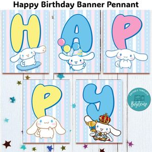Cinnamoroll Banner Pennant Digital File Template Instant Download
