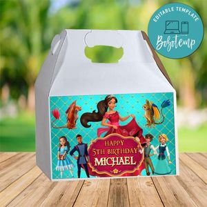 Elena Of Avalor Gable Box Digital File Printable Instant Download