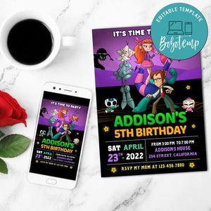 Legend Quest Mobile Invite Customizable Template Instant Download