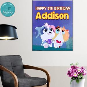 Rhyme Time Town Birthday Poster Digital File Printable Instant Download