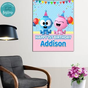 Gaa Gaa And Goo Goo Birthday Poster Digital File Printable Instant Download