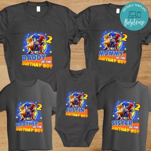 Sonic Boy Family Birthday Party PNG file template