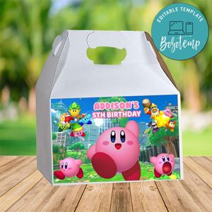 Kirby Gable Box Digital File Printable Instant Download