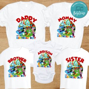 Mickey Mouse Funhouse Family Birthday PNG file template