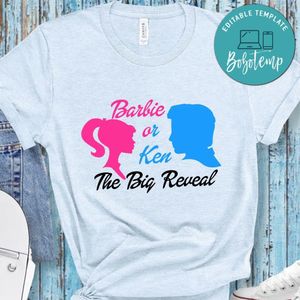 Barbie Gender Reveal PNG file template