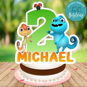 Cam & leon Cake Topper Template Printable Instant Download