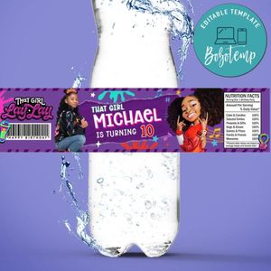 That Girl Lay Lay Water Bottle Label Template to Print at Home Instant Download