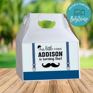 Little Man Gable Box Digital File Printable Instant Download