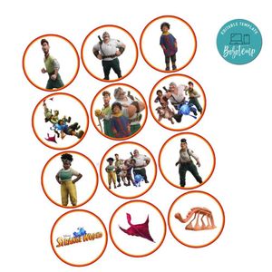 Strange World Disney Cupcake Toppers Template Printable Instant Download