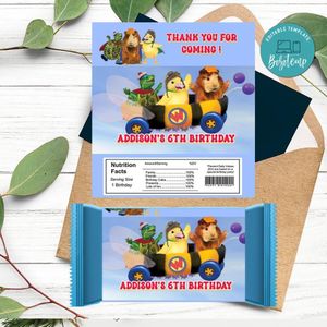 Wonder Pets Candy bar Label Customizable Template Instant Download