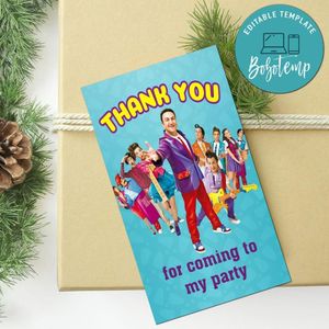 Junior Express Thank You Tag Customizable Template To Print At Home Instant Download