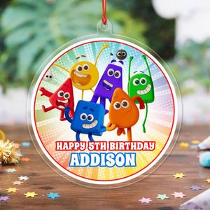 Colourblocks Acrylic Ornament Birthday Gift