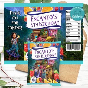 Encanto Birthday Party Fruit Snack Bag Digital File Printable Instant Download