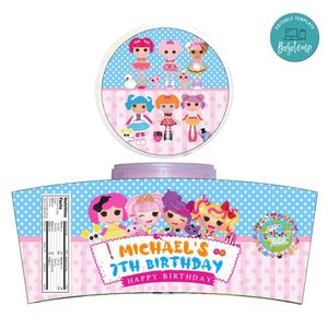 Lalaloopsy Cotton Candy Label Template To Print At Home Instant Download