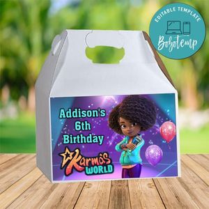 Karma's World Gable Box Digital File Printable Instant Download