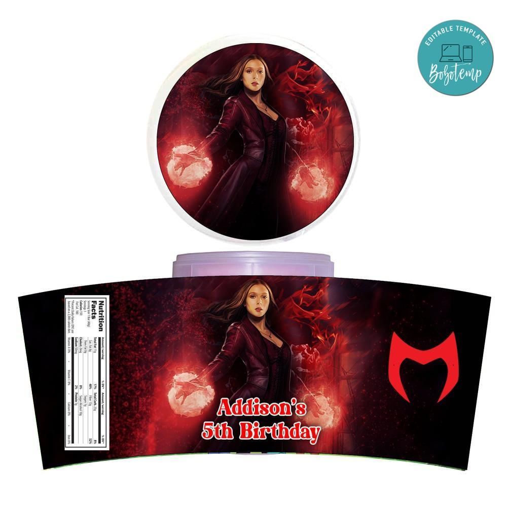 Wanda Maximoff Cotton Candy Label Template To Print At Home Instant Download