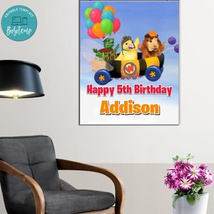 Wonder Pets Birthday Poster Digital File Printable Instant Download