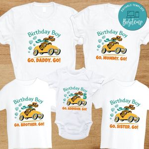 Noddy Family Birthday PNG file template