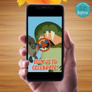 Wild Kratts Birthday Video Invitation Digital Template Customizable Instant Download