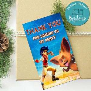 Zak & Wowo Thank You Tag Customizable Template To Print At Home Instant Download