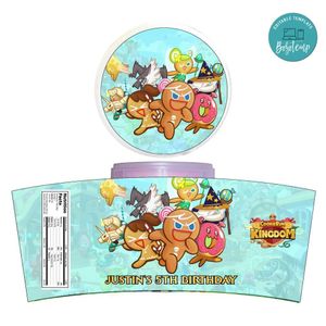 Cookie Run Kingdom Cotton Candy Label Template To Print At Home Instant Download